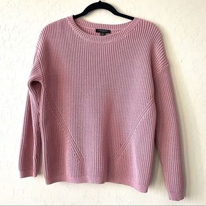 ANN TAYLOR petite pink sweater